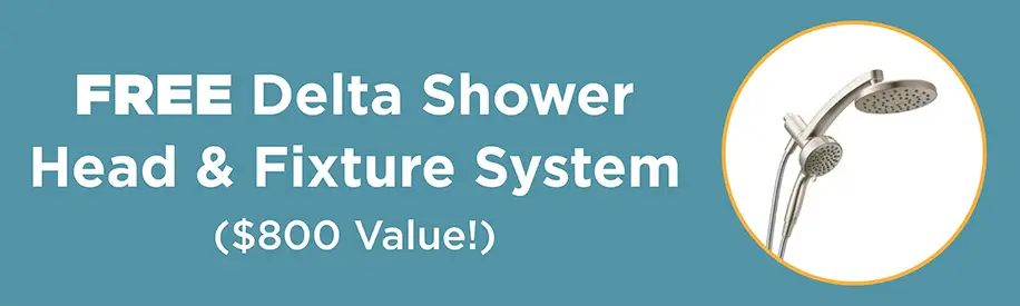 FREE Delta shower hed and fixture system
