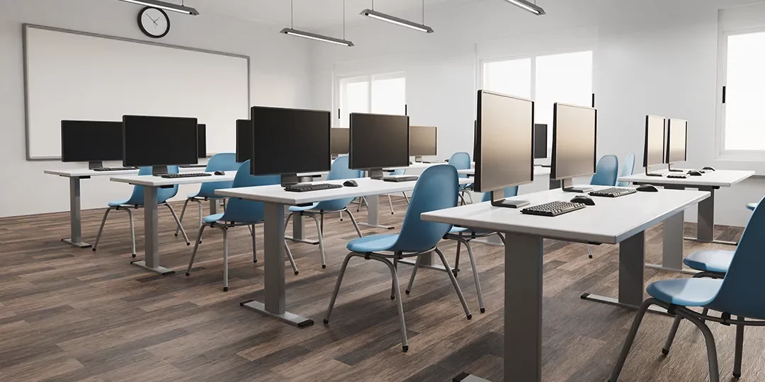 Commercial Flooring in School Room | Bob & Pete's Floors